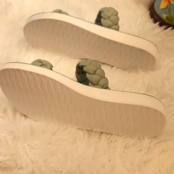 TOP MODA Mint  BRAIDED SLIDES NEW - Picture 4 of 11
